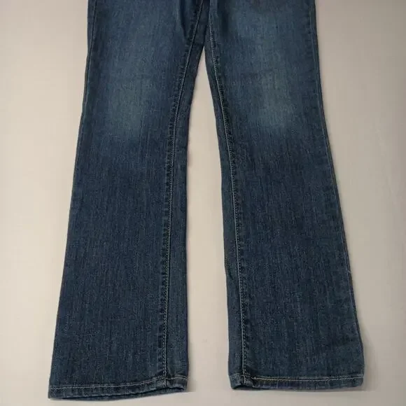 Levi Strauss Signature Jeans Women’s 2M 26x32 Mid Rise Straight Stretch Blue - Picture 2 of 7